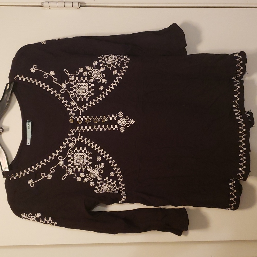 Maurices Black Blouse size Medium